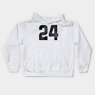 Rough Number 24 Kids Hoodie